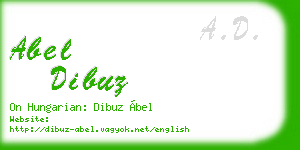 abel dibuz business card
